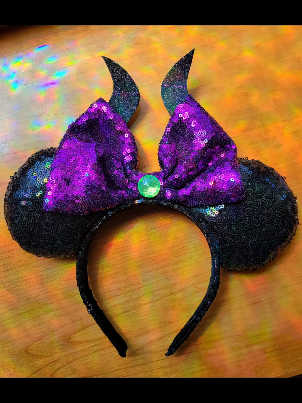 Black & Purple Mickey Mouse/Maleficent Ears
